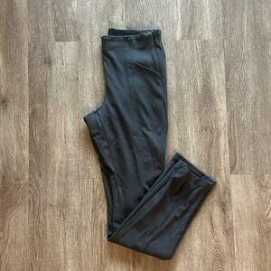 Athleta Siena Skinny Pants Dark Grey Size 4 High Rise Ponte Wrinkle Resistant